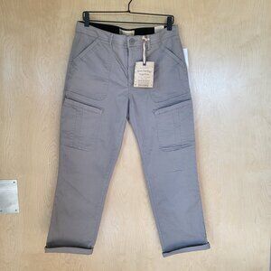 Democracy Cropped Khaki Cargo Pants Size 12